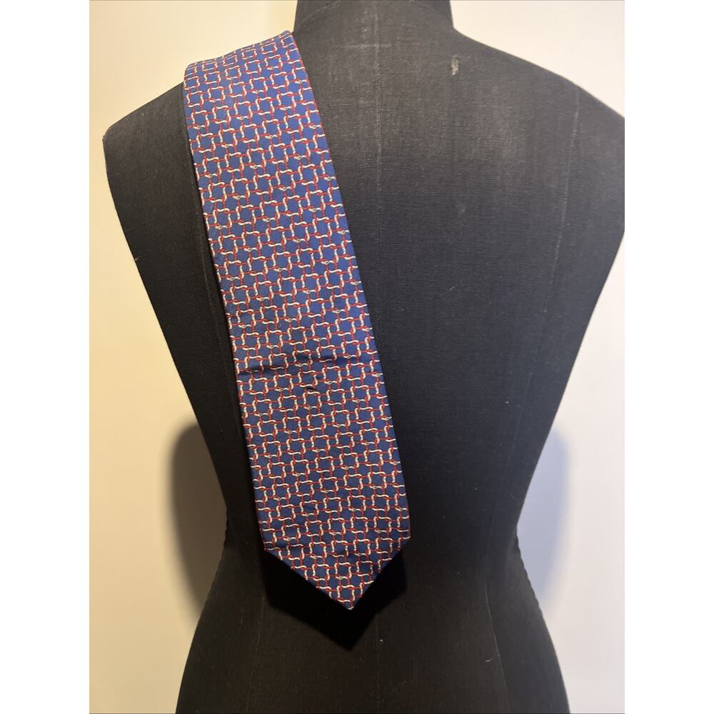 Brookville Collection Blue 100% Silk Made in USA 58x3.75 Men‎ Tie